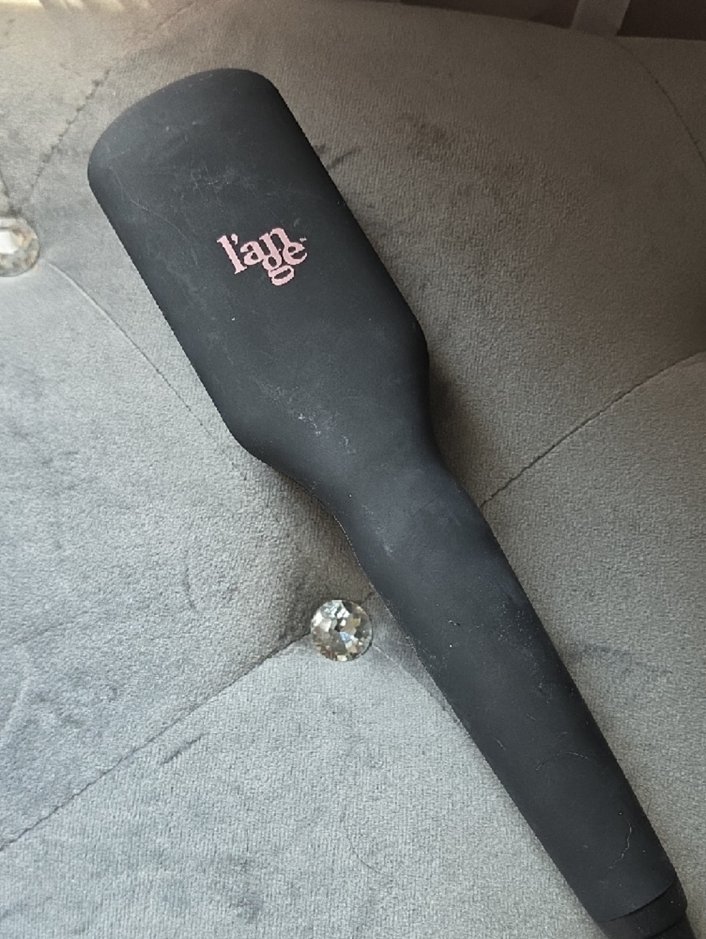 Lange Black and Rose Gold Heated Straightening Brush - Picture 4 of 4
